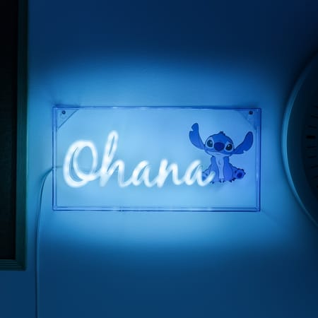 Lilo & Stitch - Ohana LED Neon Light