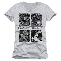 Game of Thrones - Houses Black Sigil Grey T-Shirt - S