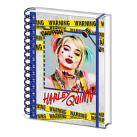Birds of Prey - Harley Quinn Warning A5 Wiro Notebook