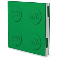 Lannoo Lego Locking Notebook with Gel Pen - Dark Green lego Stationery & Writing