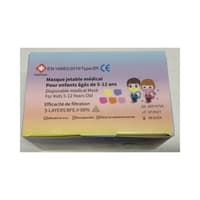 Evocare Bienmed - Masque de protection ENFANTS THF Type IIR  - Boîte de 50 pcs  Personal Care Paramedical