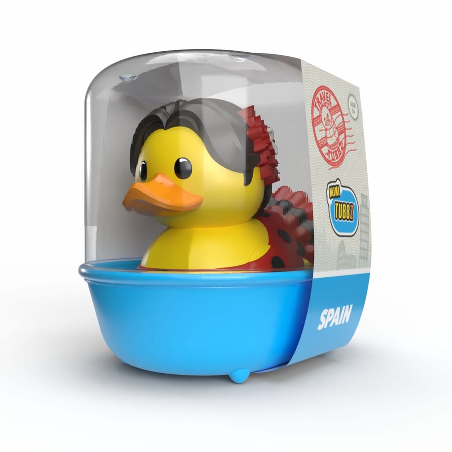 Numskull - Mini TUBBZ Bath Duck - Travel - Spain (Bathtub Edition) - 5cm