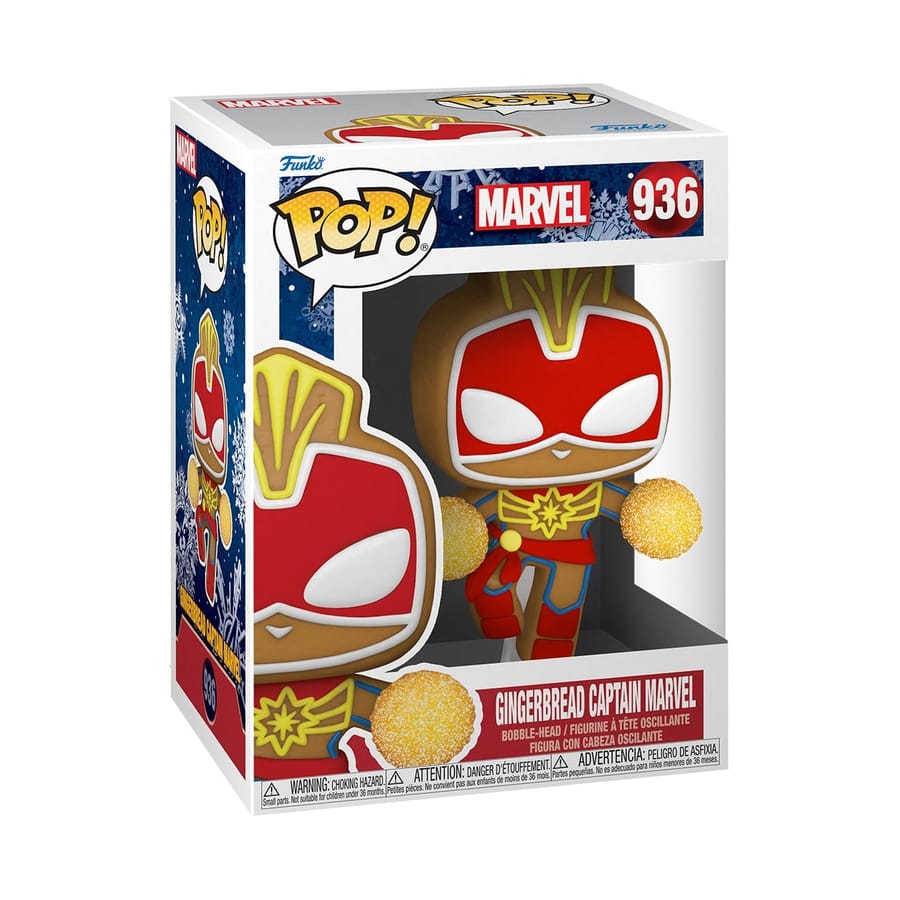 Funko Pop! Marvel: Holiday - Gingerbread Captain Marvel