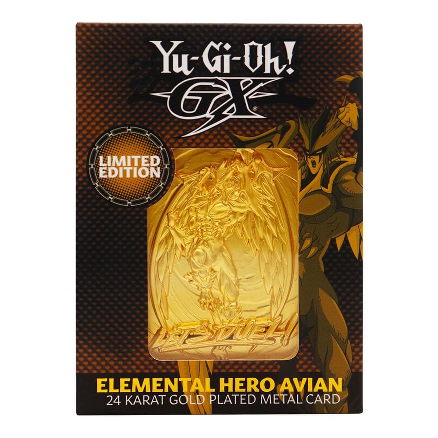 Yu-Gi-Oh! GX - "Elemental Hero Avian" 24K Gold Plated Ingot Limited Edition