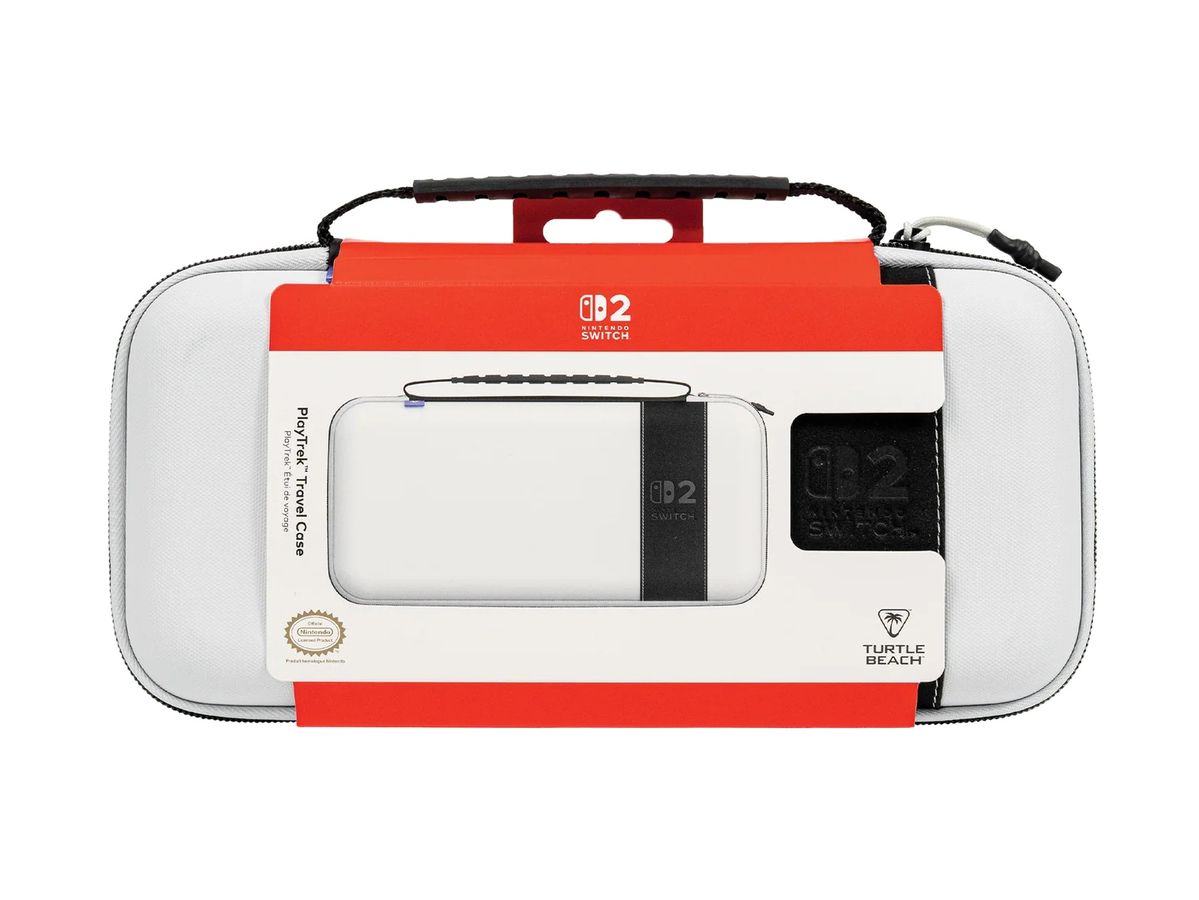 Turtle Beach - Custodia da viaggio PlayTrek bianco stellare per Nintendo Switch, Switch modello OLED e Switch 2