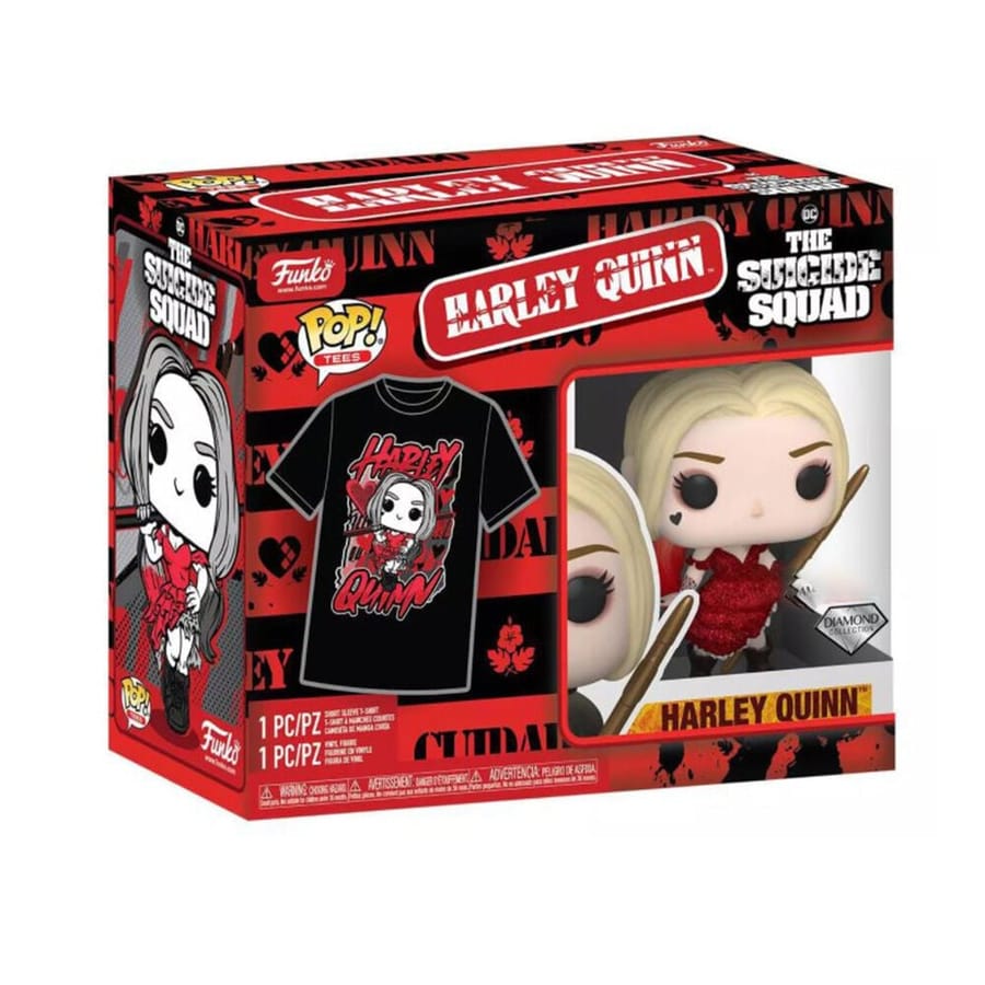 Funko Pop! & Tee: The Suicide Squad: Harley Quinn (Diamond Glitter) - L