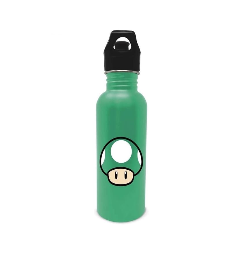 Nintendo - Super Mario - Borraccia in metallo “Green Mushroom” 700 ml