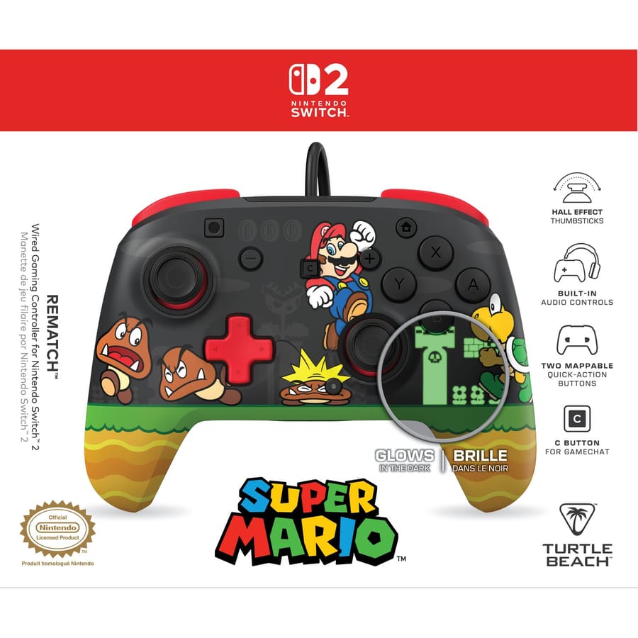Turtle Beach - Rematch Wired Controller Goomba Stomp for Nintendo Switch 2, Nintendo Switch & Nintendo Switch OLED Model