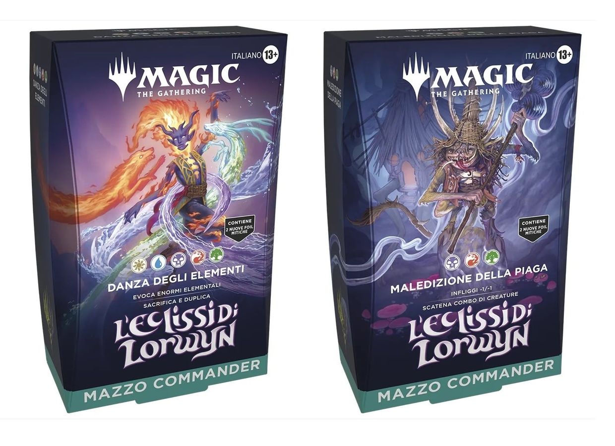 Magic: The Gathering - Assortimento di Mazzi Commander L’Eclissi di Lorwyn (4 Mazzi Commander) - IT