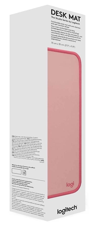 Logitech Studio Series Alfombrilla de ratón - Rosa oscuro 30x70cm