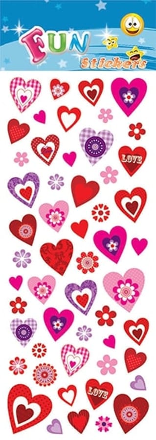 Fun Stickers - Autocollants Amour et cœurs