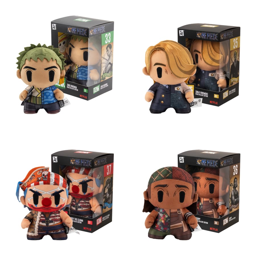 YuMe - One Piece Netflix DZNR Dead or Alive Edition Plushes Assortment (6 plushes)