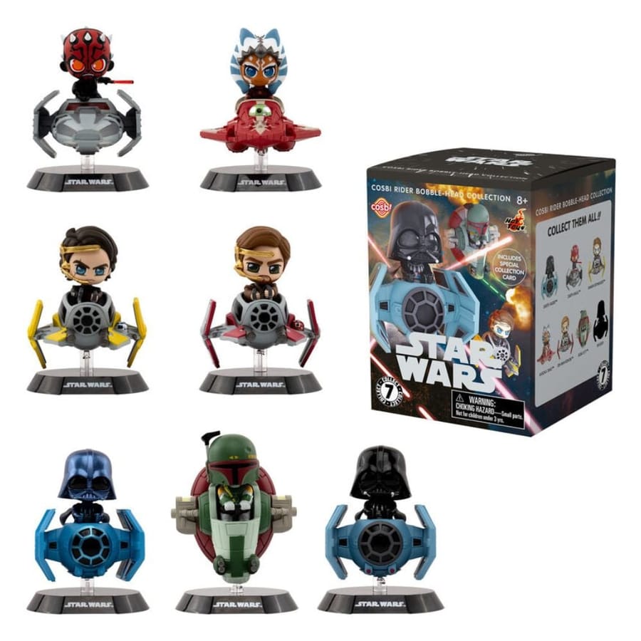 YuMe - Star Wars Balloon Cosbi Riders Bobble-Head Collection Series 1 Blind Box Display (6 boxes)