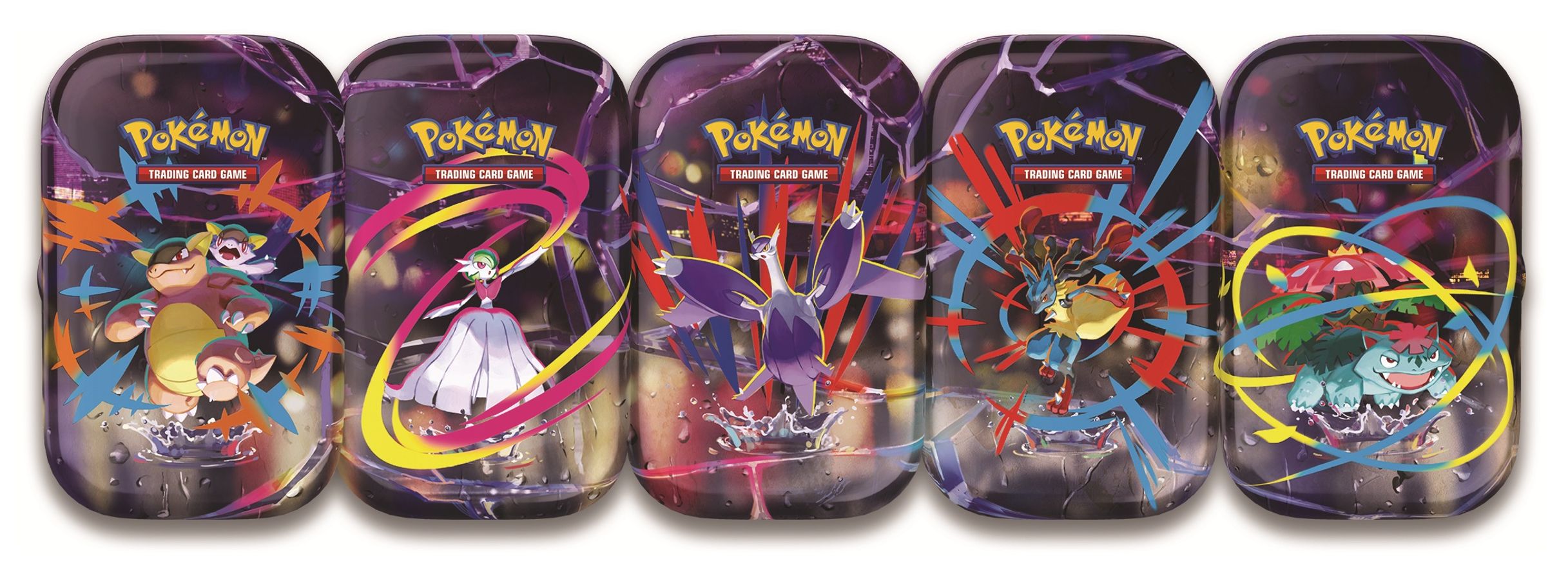 Pokémon TCG: Mega Heroes Mini Tin (Mega Gardevoir/Mega Kangaskhan/Mega Latias/Mega Lucario/Mega Venusaur - 1x random mini tin) - UK