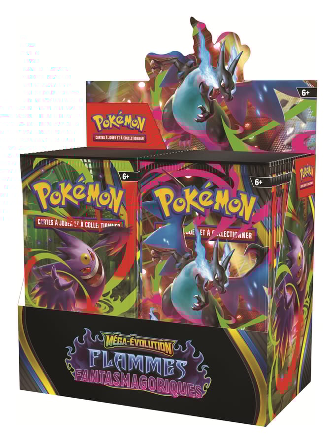 Pokémon JCC - Méga-Évolution - Pack de Booster ME02 Flammes Fantasmagoriques (Display x36) - FR