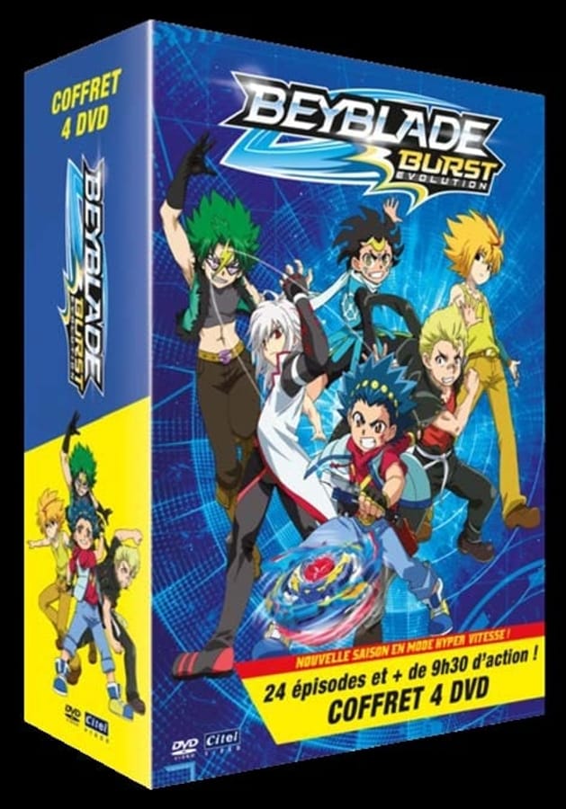 Beyblade Burst Evolution - Volume 1 à 4 : Nouveau Départ ! + En route vers le sommet ! + A la recherche de Shu ! + La ligue internationale !