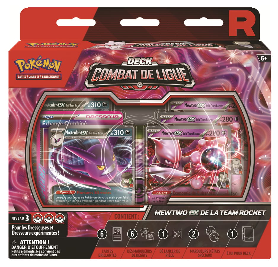 Pokémon JCC : Deck Combat de Ligue Mewtwo-ex de la Team Rocket - FR