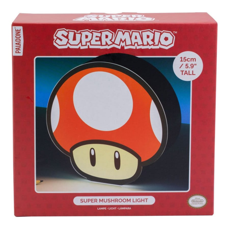 Super Mario - Super Mushroom lampa