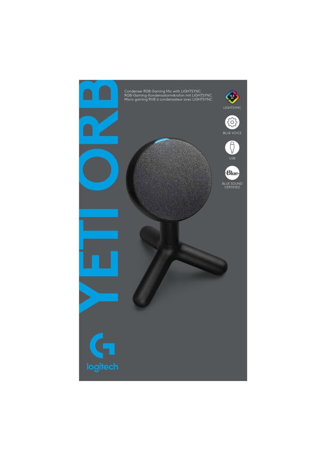 Logitech - Yeti Orb Condenser RGB Gaming Mic with LIGHTSYNC