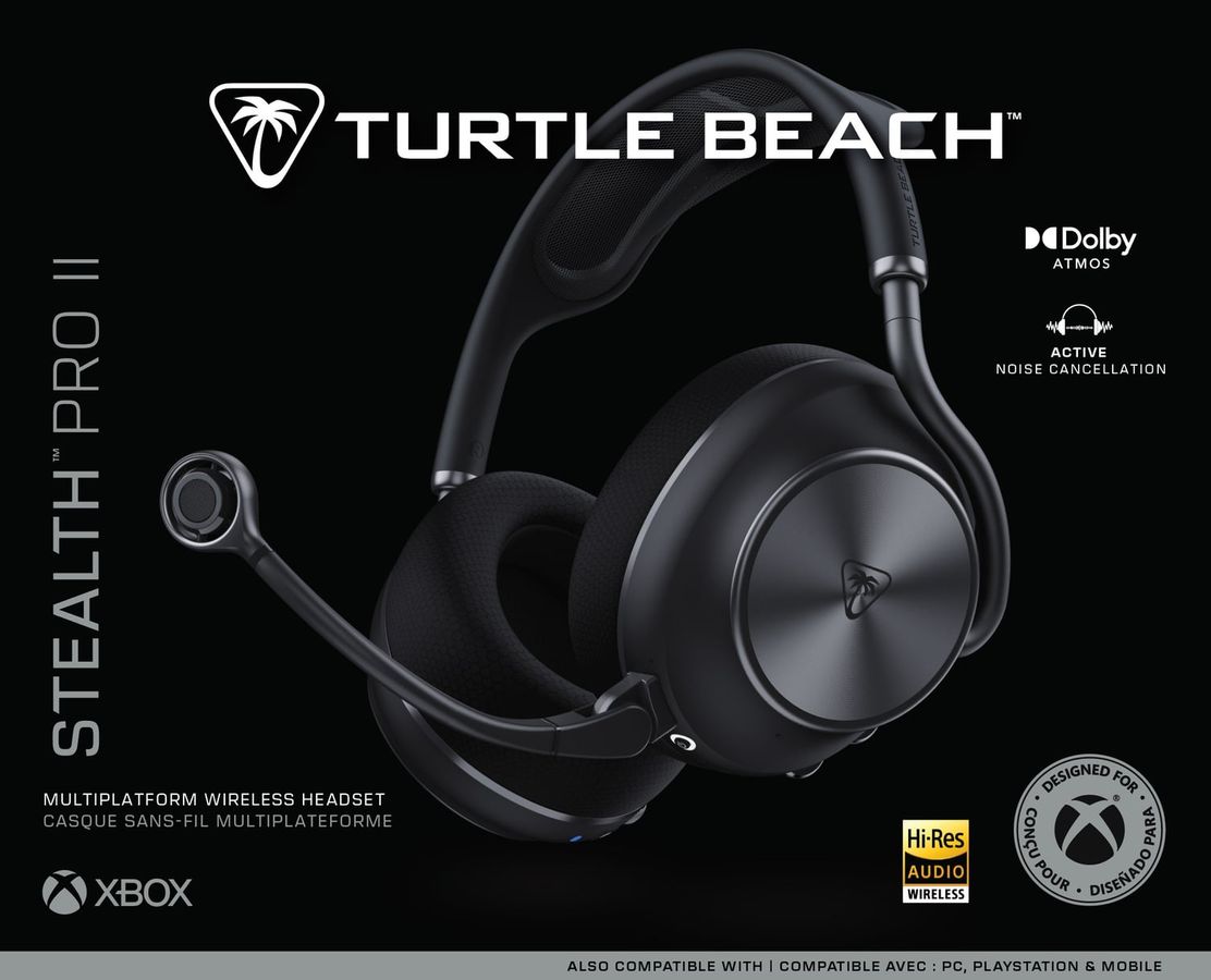 Turtle Beach - Stealth Pro II Multiplatform Wireless Headset Black for Xbox, PlayStation, PC & Bluetooth Mobile Devices