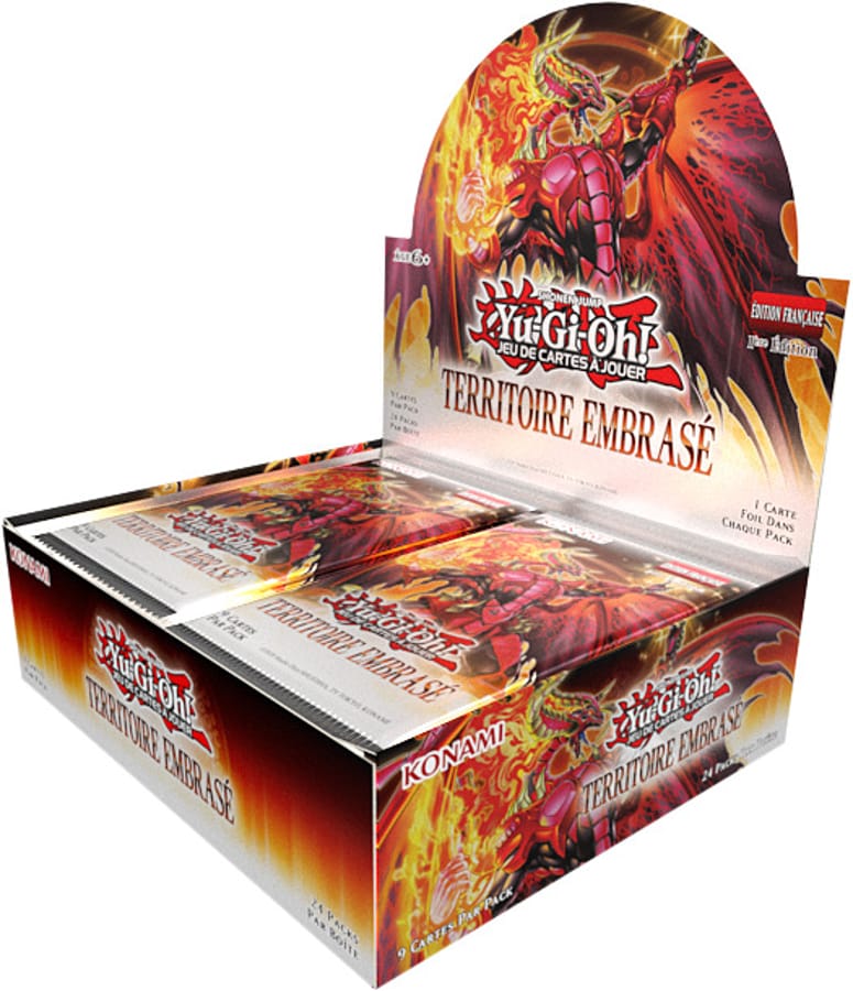 Yu-Gi-Oh! JCC - Display de Pack de Booster Territoire Embrasé (24 Boosters) - FR