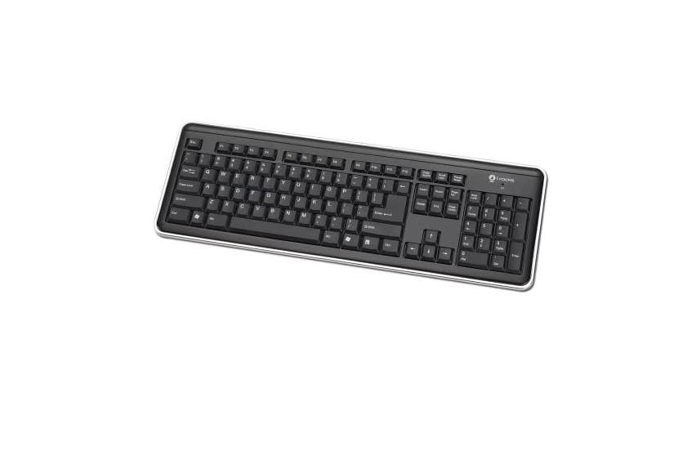 I-Rocks - Clavier sans fil 104 touches 2.4Ghz Noir