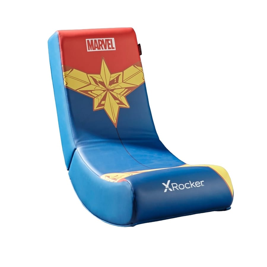 X-Rocker - Official Marvel Video Rocker Gaming Chair Captain Marvel Icon Edition - for children 6-12 years old