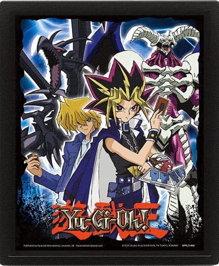 Yu-Gi-Oh! -  Affiche lenticulaire 3D Dragon Crâne Noir 28,7 x 23,5cm