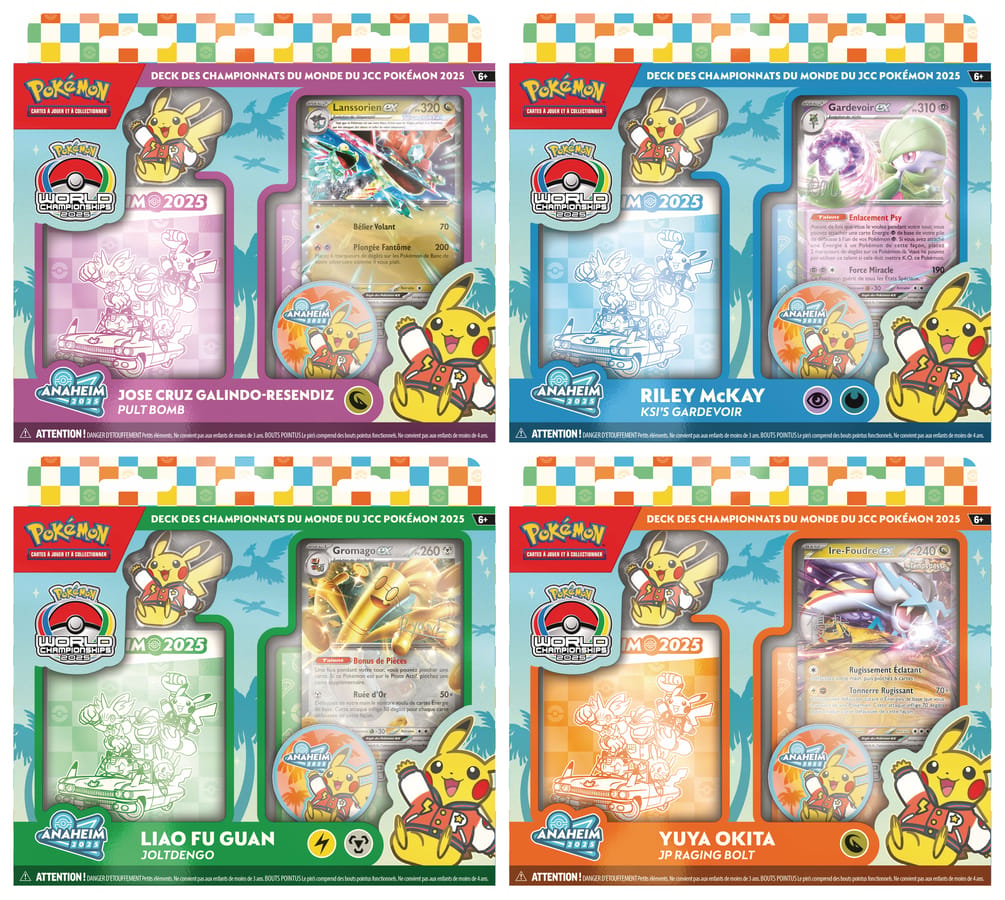 Pokémon JCC : Decks des Championnats du Monde du JCC Pokémon 2025 (1x deck aléatoire) - FR