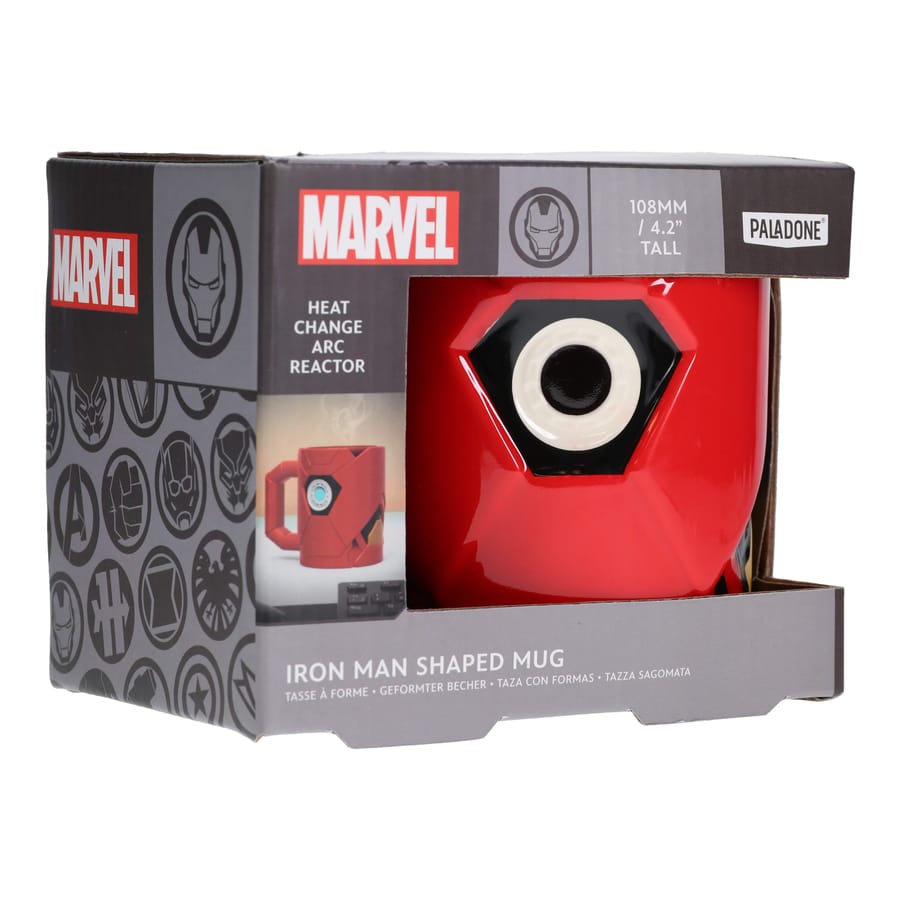 Marvel - Iron Man Armor Shaped Mug with Heat Change Arc Reactor 500ml