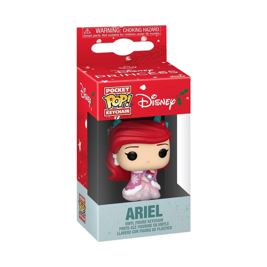 Funko Pocket Pop! Keychain: Disney Princess Holiday 2025 - Ariel