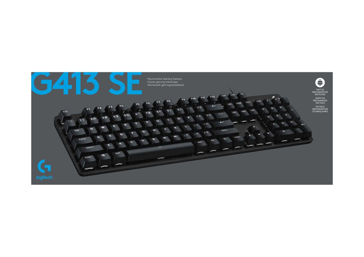 Logitech G413 Mechanisch Gamingtoetsenbord - Azerty BE