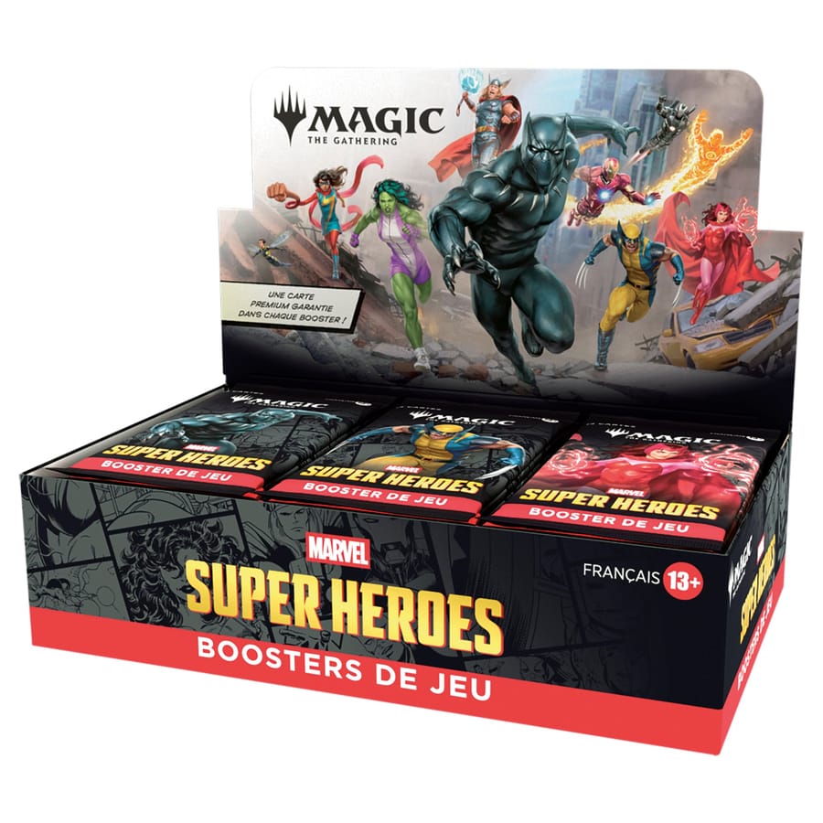Magic: The Gathering - Boîte de Boosters de jeu Marvel Super Heroes (30 Boosters) - FR