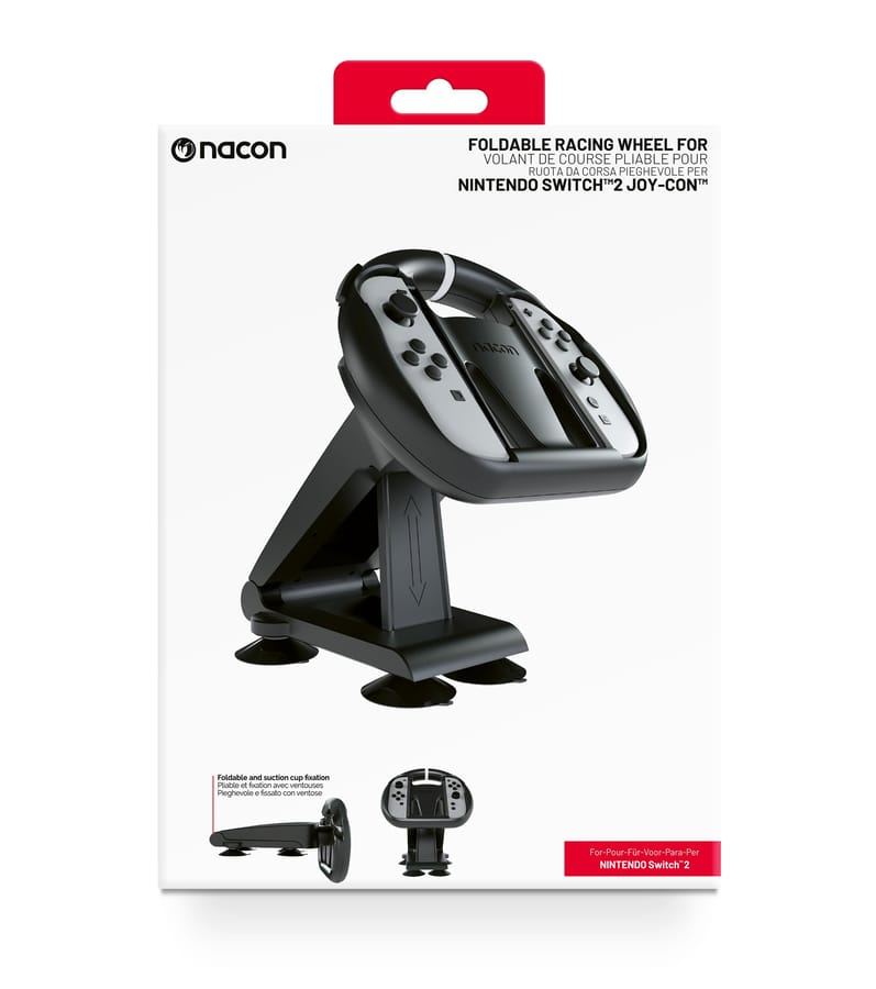 Foldable Racing Wheel for Nintendo Switch 2 Joy-Con