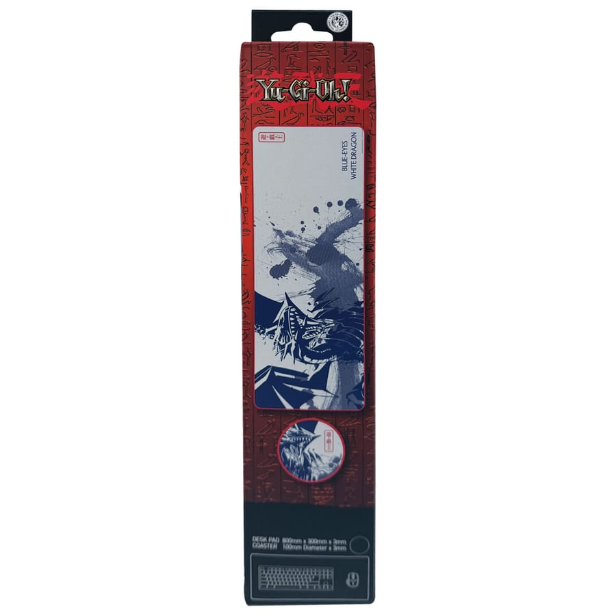 Yu-Gi-Oh! - Set di tappetini e sottobicchieri per il gioco del Drago Bianco dagli Occhi Blu