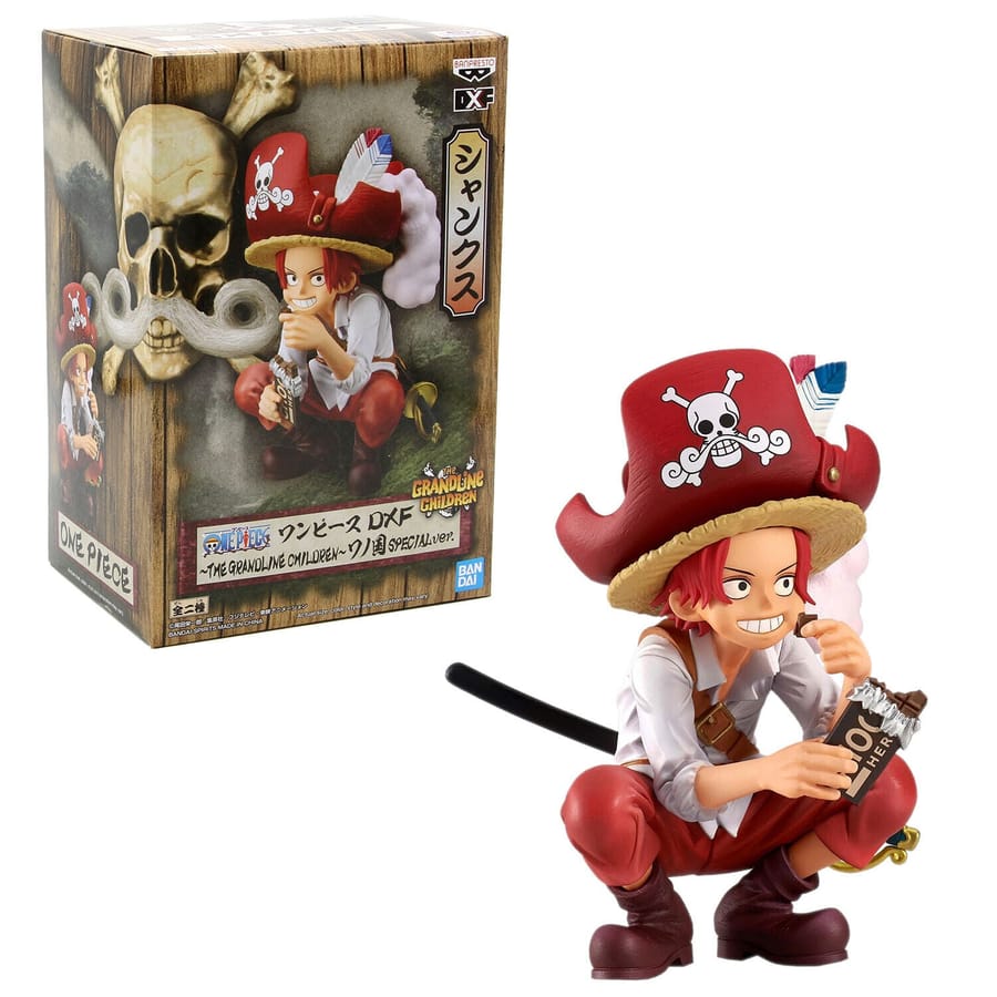 One Piece DXF - The Grandline Children Wanokuni Special Ver. A: Shanks Figure 9cm