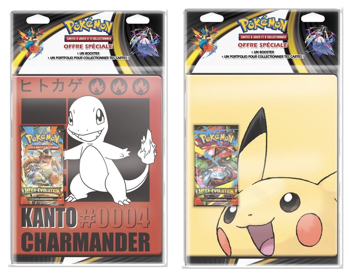 Pokémon JCC - Méga-Évolution - Kit de Collection Portfolio avec booster ME01 (1x blister aléatoire) - FR
