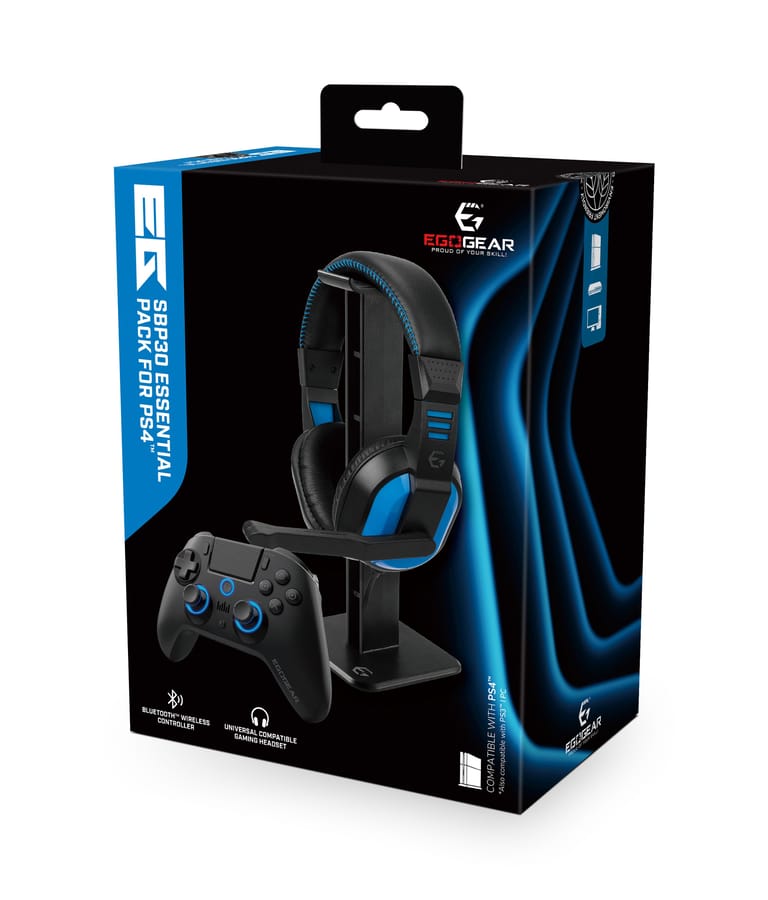 EgoGear - Essential Pack SBP30 - Headset - Controller - Stand for PS4, PS3, PC