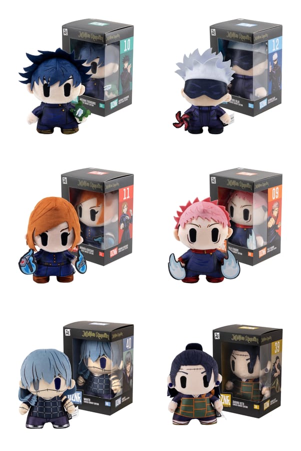 YuMe - Jujutsu Kaisen Netflix DZNR Cursed Energy Edition Plushes Assortment (6 plushes)
