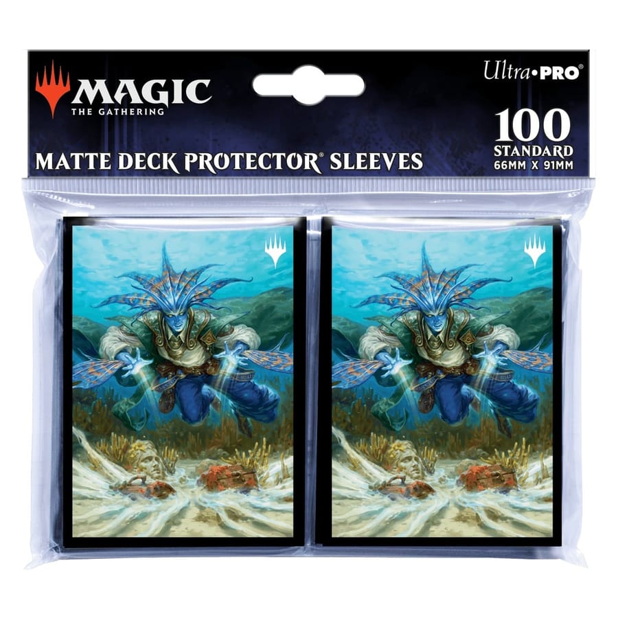 Ultra Pro - Magic - The Gathering - Morde im Herrenhaus von Karlov - 100 Kartenhüllen im Standardformat - Morska, der Unterwasserhund (63 x 89 mm)