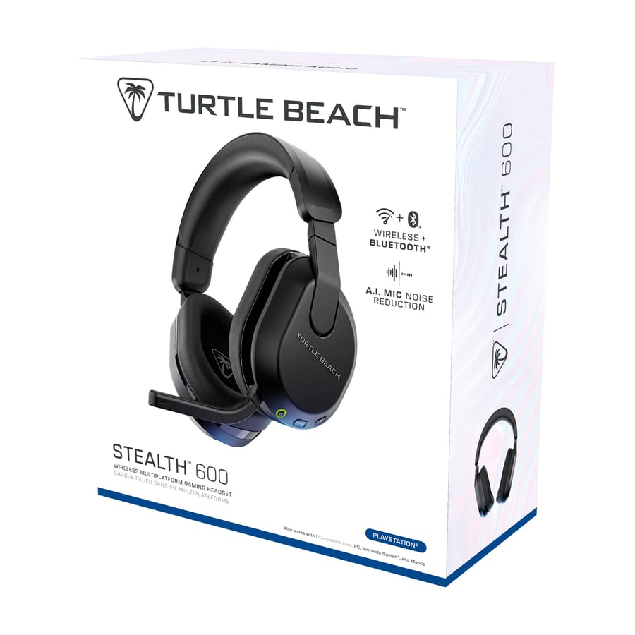 Turtle Beach - Stealth 600P Gen 3 Wireless Gaming Headset Black for PS4, PS5, Switch & PC