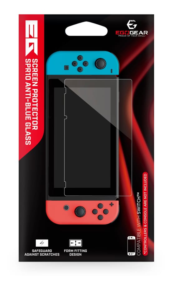 EgoGear - Écran en verre trempé anti-lumière bleue - Protecteur d'écran pour Switch