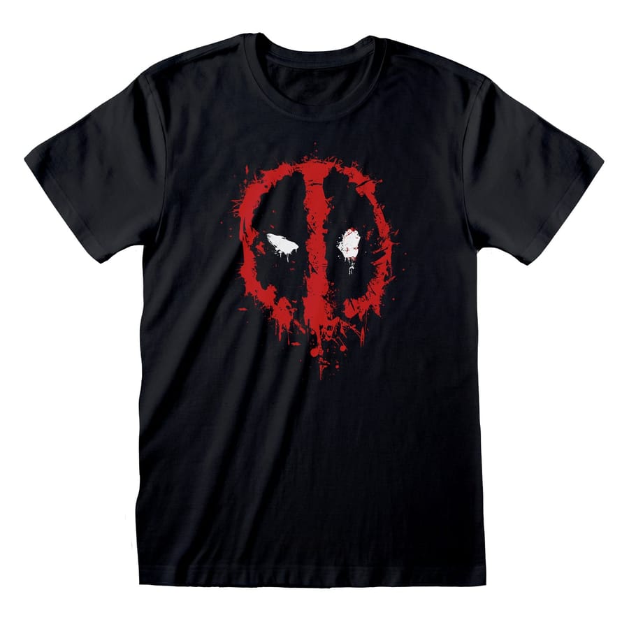 Marvel - Deadpool Splat Unisex T-shirt i svart - S