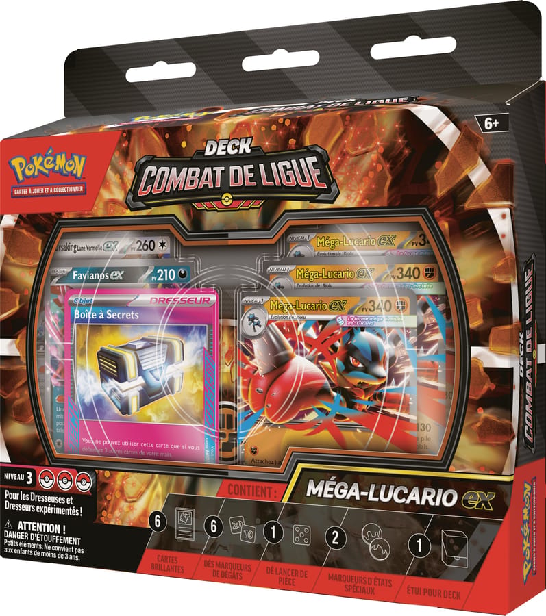Pokémon JCC : Deck Combat de Ligue Méga-Lucario-ex - FR