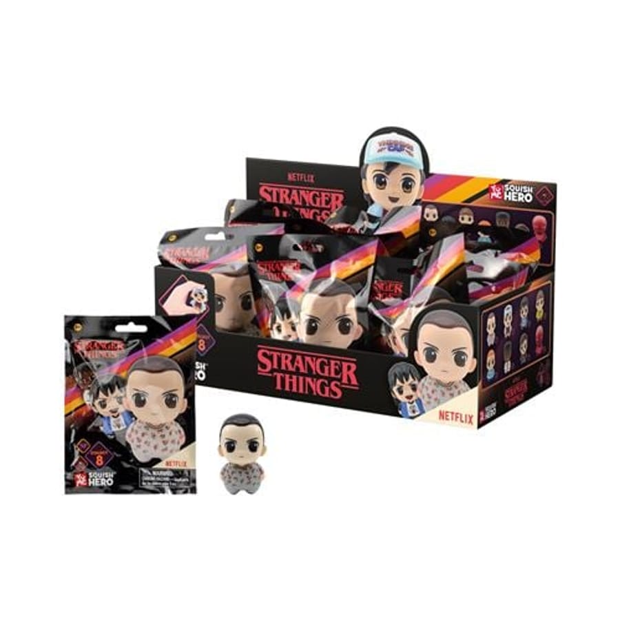 YuMe Squish Hero Blind Bag - Stranger Things Figurines Display (12 units)