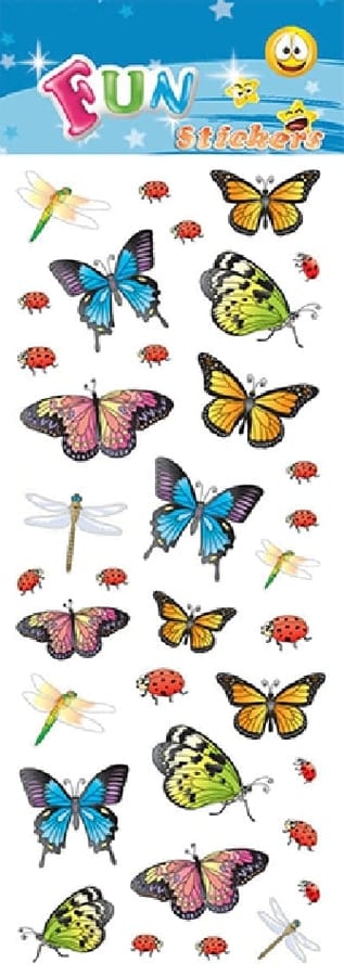 Fun Stickers - Animaux - Autocollants Papillons