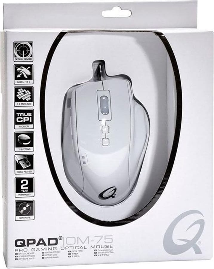 QPAD - OM-75 - Wired Optical Gaming Mouse