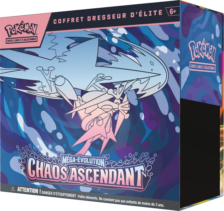 Pokémon JCC : Coffret Dresseur d'Élite Méga-Évolution ME04 Chaos Ascendant - FR