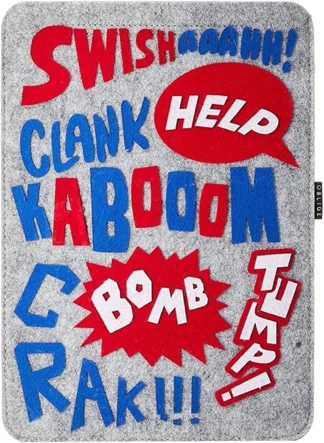  Oblige Tablet 10" Felt Sleeve VIP Comics Grey