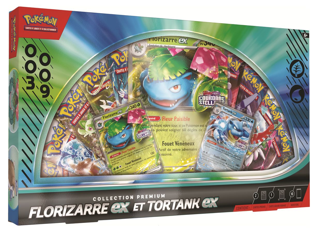 Pokémon JCC : Collection Premium Florizarre-ex et Tortank-ex - FR